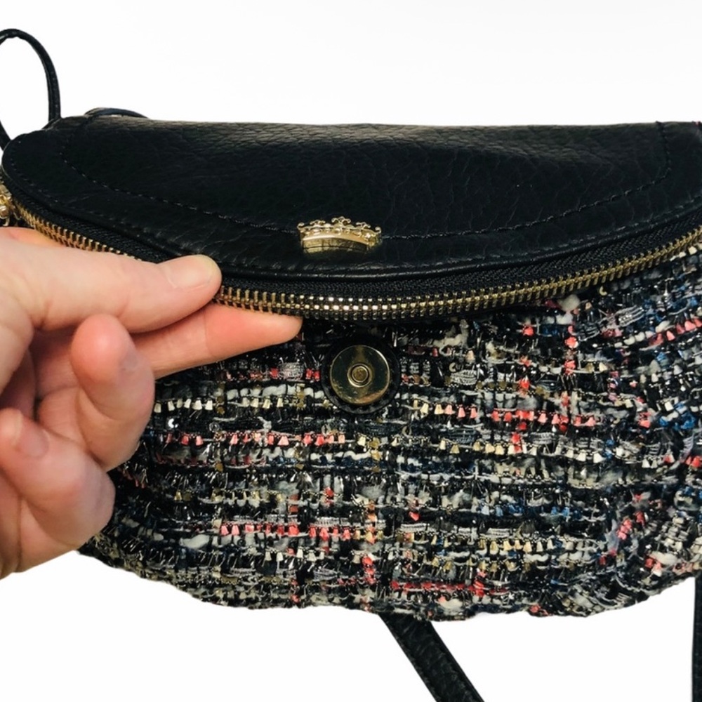 JUICY COUTURE Tweed Metallic Bolsa Crossbody Bag
